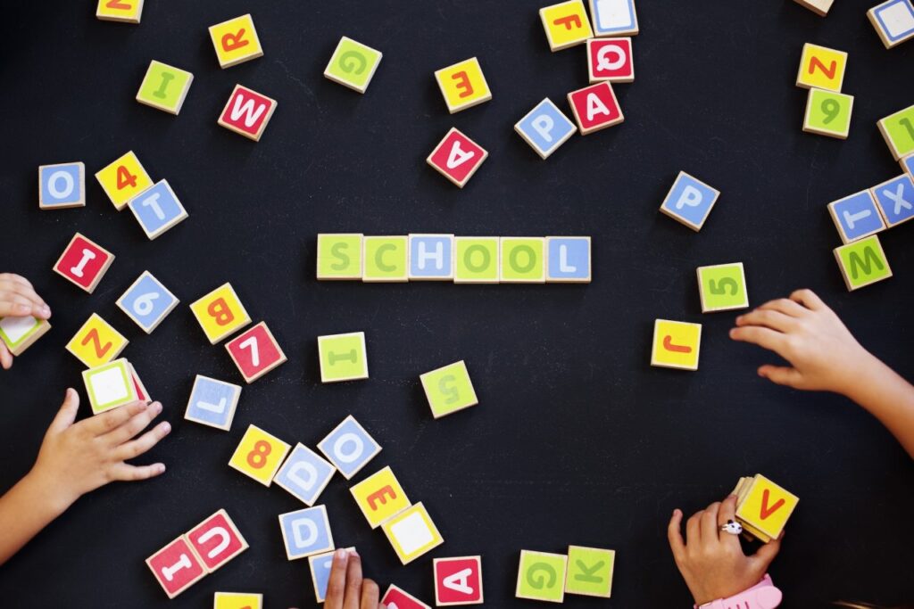 Back to School Alphabet Play Dough Mats